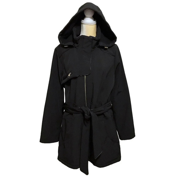 Steve Madden Jackets & Blazers - Steve Madden NWOT Black Softshell Trench Coat Women 1X